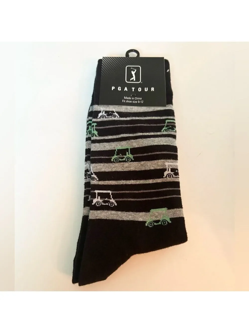 PGA Tour Men’s Socks Golf Carts Shoe Size 9 - 12 NWT